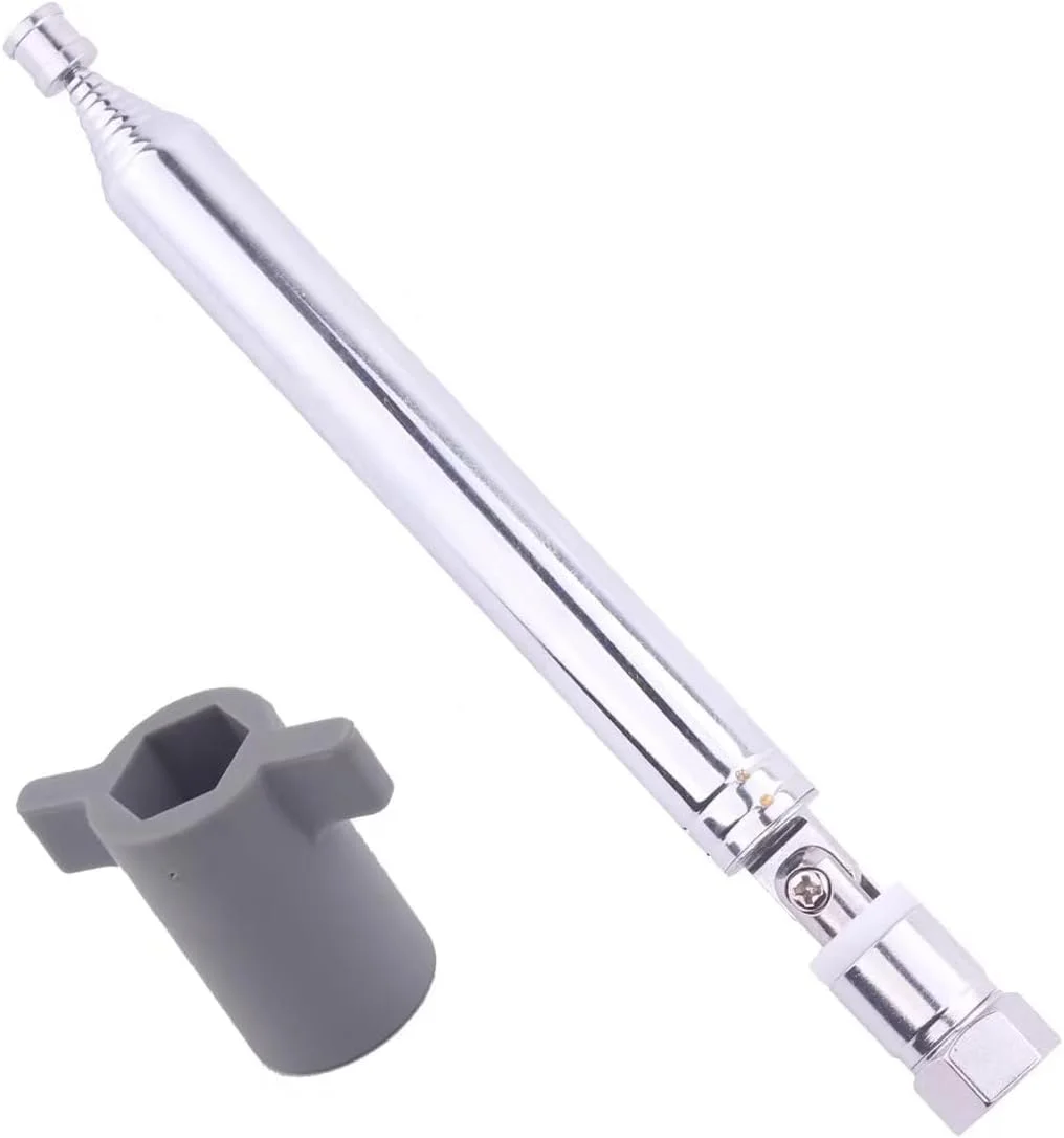 آنتن هوایی تلسکوپی 12 قسمتی FM 75 Unbal برای تمام رادیوهای دارای کانکتور F و برای رادیوهای Tivoli Audio مدل One، Two، Three، Musicsystem آنتن هوایی تلسکوپی 12 قسمتی FM 75 Unbal برای تمام رادیوهای دارای کانکتور F و برای رادیوهای Tivoli Audio مدل One، Two، Three، Musicsystem