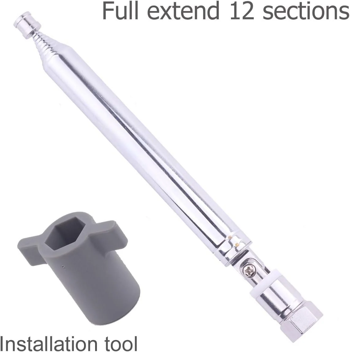 آنتن هوایی تلسکوپی 12 قسمتی FM 75 Unbal برای تمام رادیوهای دارای کانکتور F و برای رادیوهای Tivoli Audio مدل One، Two، Three، Musicsystem آنتن هوایی تلسکوپی 12 قسمتی FM 75 Unbal برای تمام رادیوهای دارای کانکتور F و برای رادیوهای Tivoli Audio مدل One، Two، Three، Musicsystem