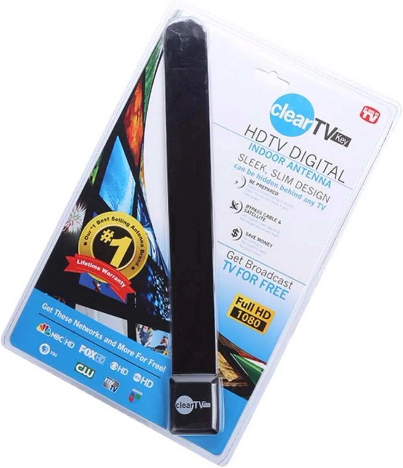 آنتن داخلی دیجیتال کلید تلویزیون شفاف CTKcom، همانطور که در تلویزیون دیده می شود، تلویزیون HD، تلویزیون رایگان، دریافت دیجیتال، تلویزیون ماهواره ای، آنتن داخلی، خلاص شدن از شر کابل، همانطور که در تلویزیون دیده می شود