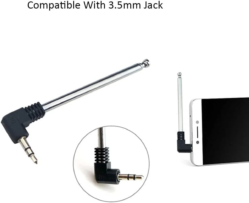 آنتن رادیویی FM تلسکوپی CORONIR (3.5 میلی‌متر، 9.5 اینچ، بسته 2 عددی)