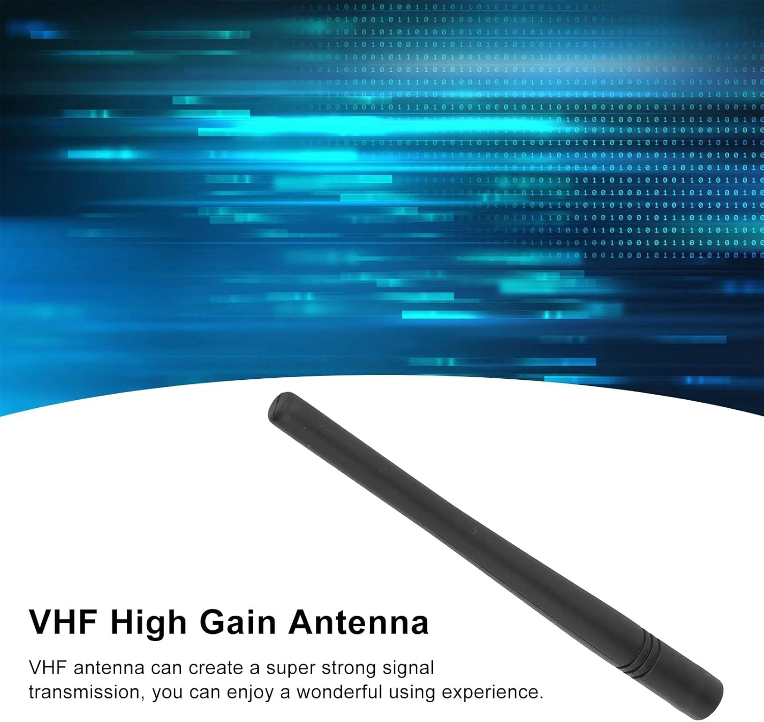 آنتن VHF با بهره بالا Cuifati، 136-174 مگاهرتز، آنتن VHF 5.5 اینچی سازگار برای Standard ATV?8B VX?160 VX?230 VX?231 VX?350 VX?351