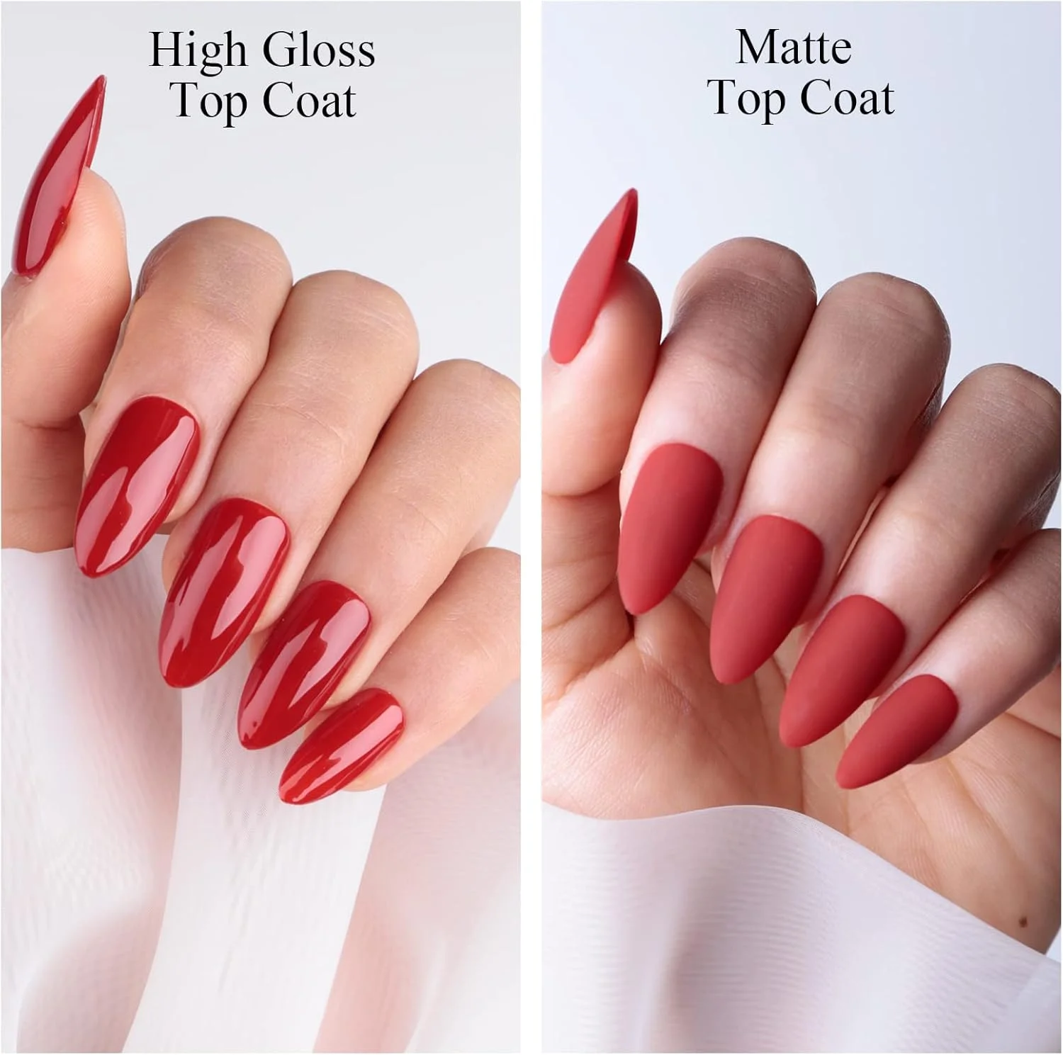 لاک ژل تاپ کت مات بدون اثر چسبندگی 15 میلی لیتری، لاک ژل تاپ کت شفاف و مات با ماندگاری طولانی برای طراحی ناخن در خانه یا سالن مانیکور