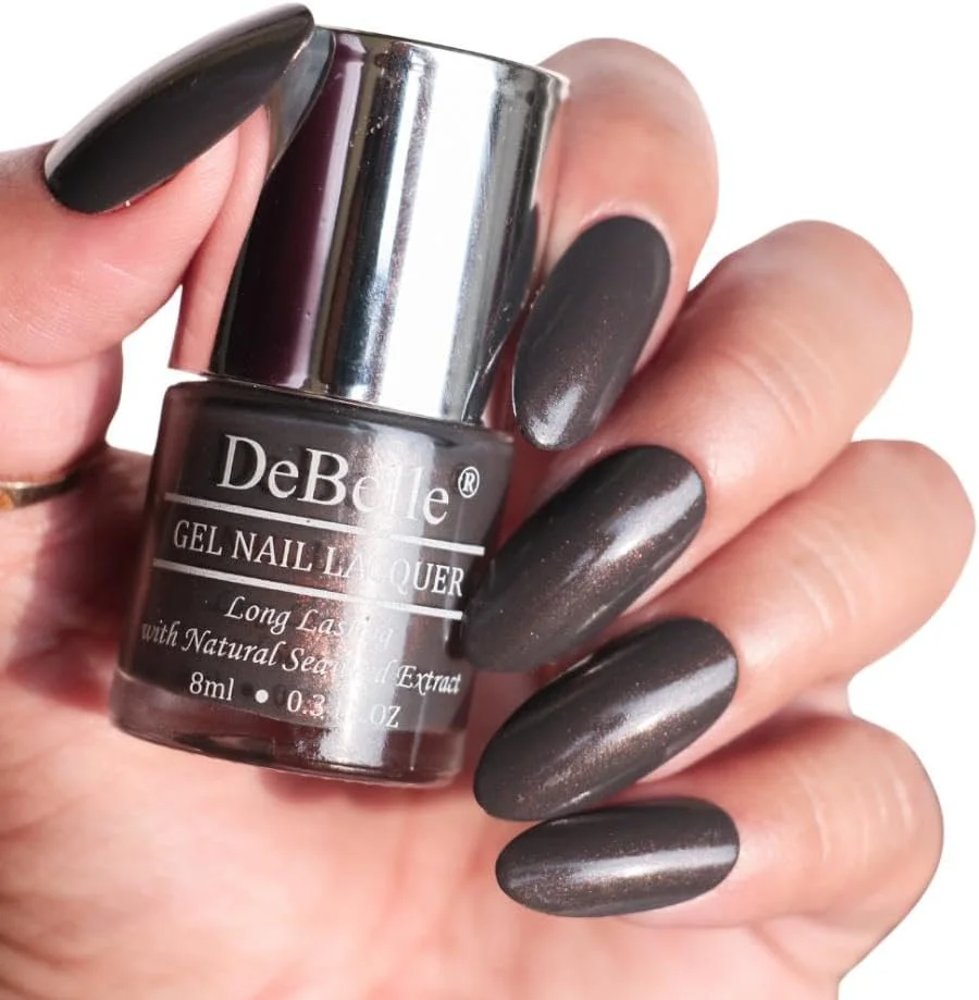 ست هدیه لاک ژل دِبِل، شامل 2 رنگ مسی متالیک (خاکستری تیره) و پوشش مات (تاپ کت) - 16 میلی لیتر (8 میلی لیتر هر کدام)