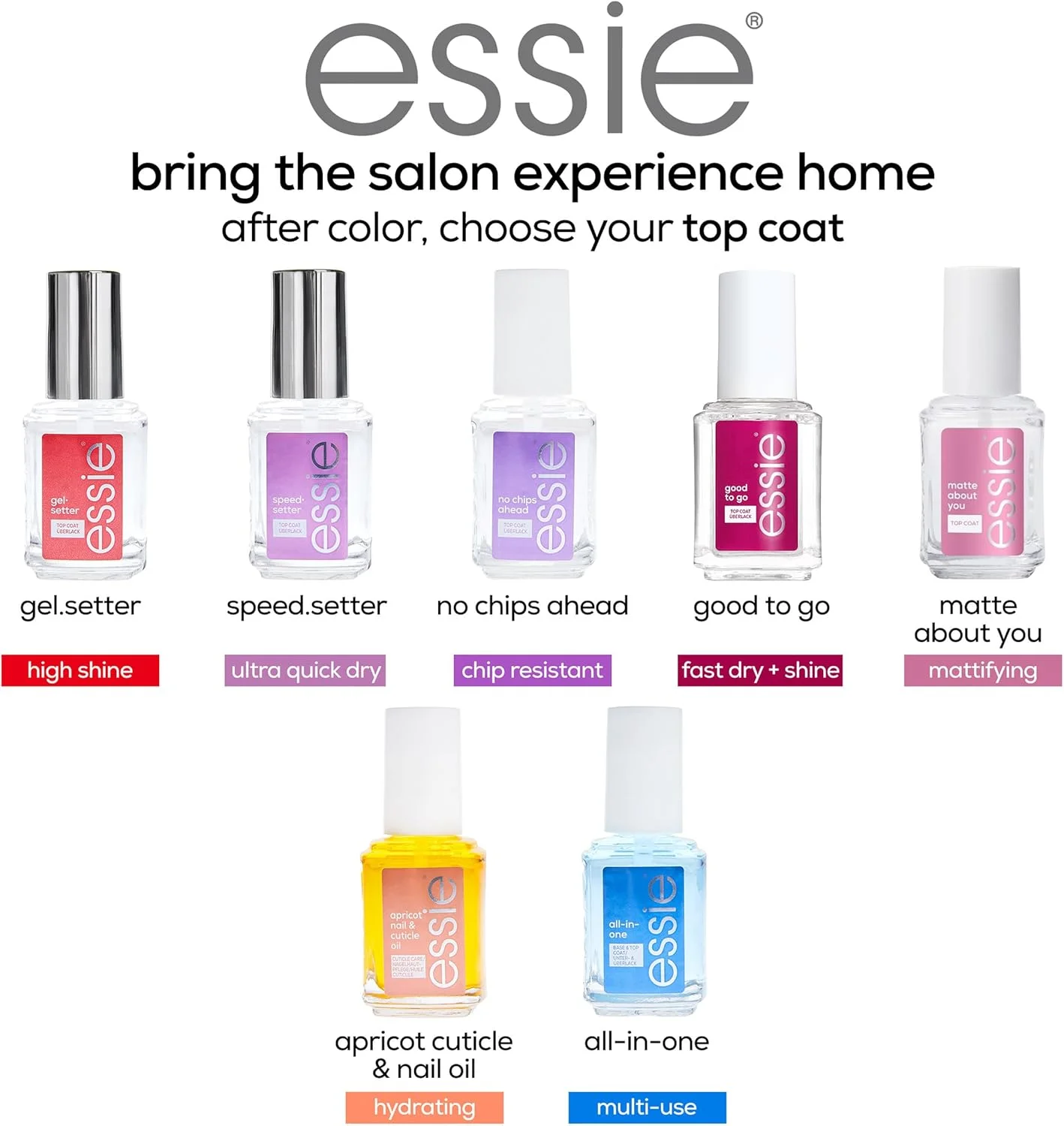 محصول مراقبت از ناخن اسی، وگان و فاقد 8 ماده مضر، تاپ کت No Chips Ahead، لاک مقاوم در برابر لب پر شدن، 13.5 میلی لیتر محصول مراقبت از ناخن اسی، وگان و فاقد 8 ماده مضر، تاپ کت No Chips Ahead، لاک مقاوم در برابر لب پر شدن، 13.5 میلی لیتر