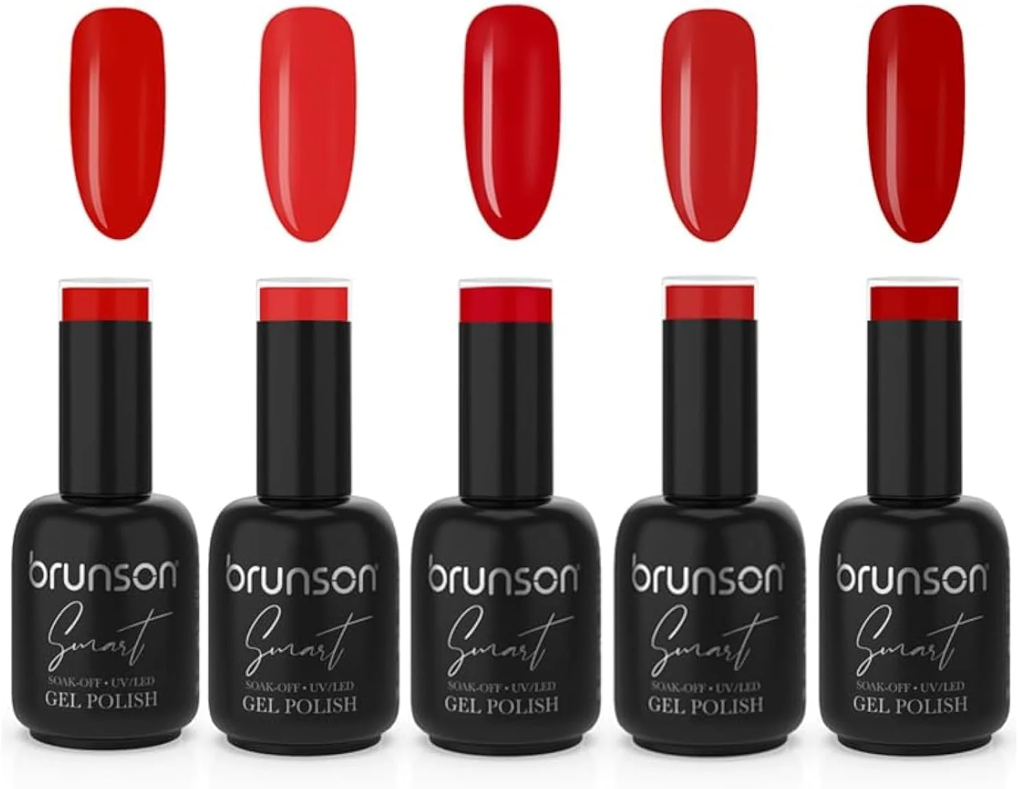 لاک ژل برانسون، ست لاک ژل UV همراه با بیس کت، تاپ کت براق و تاپ کت مات، کیت استارتر لاک ژل UV برای طراحی ناخن