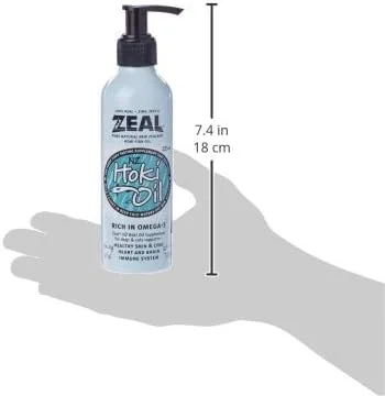 مکمل روغن ماهی هوکی غنی از امگا 3 Zeal Natural New Zealand برای گربه ها و سگ ها 225 میلی لیتر