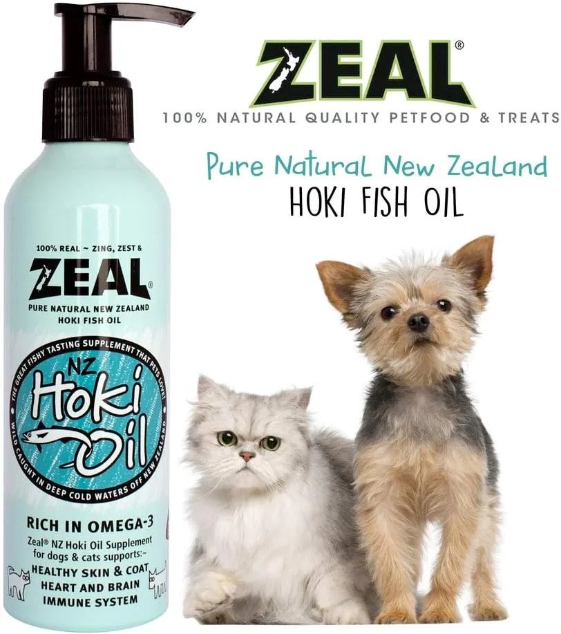 مکمل روغن ماهی هوکی طبیعی زیل برای گربه ها و سگ ها (225 میلی لیتر)
