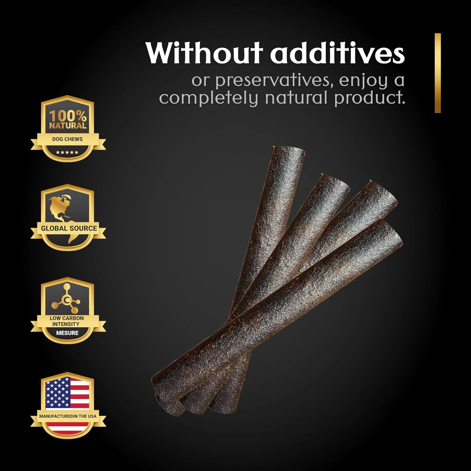 استخوان کلاژن سگی - ممتاز، کاملا طبیعی، بدون بو، جویدنی های پروتئینی بالا، پشتیبانی از پوست، پوشش و سلامت مفاصل - ایده آل برای سگ های متوسط ​​و بزرگ (9 اینچ - بسته 6 عددی)