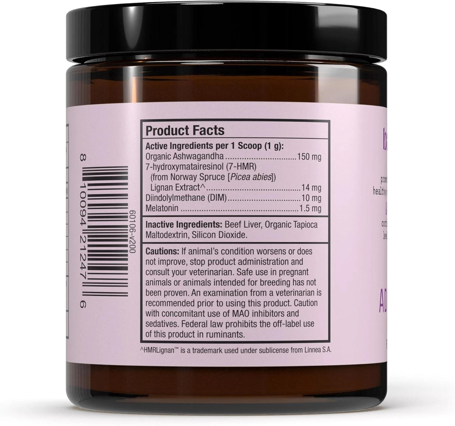 مکمل پشتیبانی آدرنال Bark & Whiskers، برای سگ ها و گربه ها، 90 گرم، 90 پیمانه، ترویج سطوح سالم هورمون و کورتیزول، فرموله شده توسط دامپزشک، غیر GMO، دکتر مرکولا