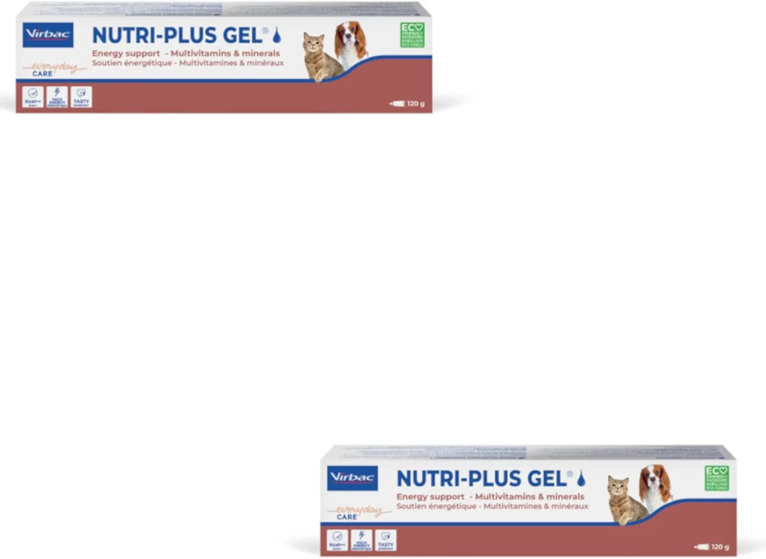 ژل نوتری پلاس ویرباک | بسته دوتایی | 2 عدد 120 گرمی | غذای مکمل برای سگ ها و گربه ها در دوران نقاهت | محرک اشتها، حامل انرژی بسیار غلیظ
