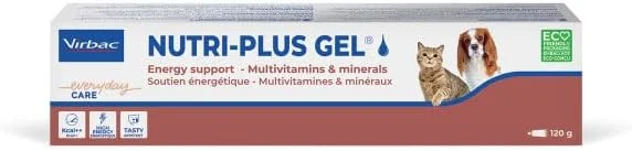 ژل نوتری پلاس ویرباک | بسته دوتایی | 2 عدد 120 گرمی | غذای مکمل برای سگ ها و گربه ها در دوران نقاهت | محرک اشتها، حامل انرژی بسیار غلیظ