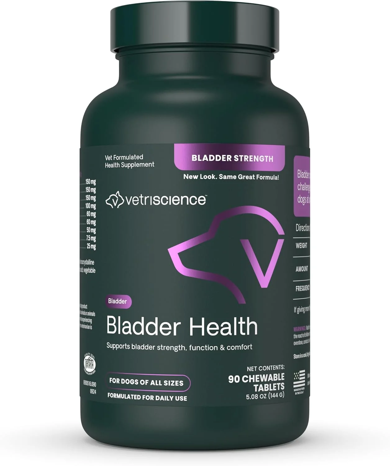 قرص تقویت مثانه سگ VetriScience Laboratories، 90 قرص جویدنی