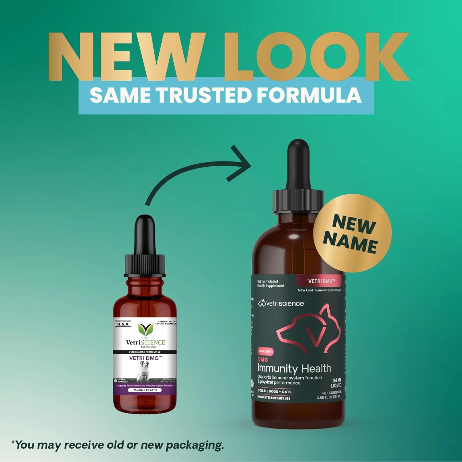 مایع Vetri-DMG آزمایشگاه VetriScience، 125 میلی گرم، 3.85 اونس مایع