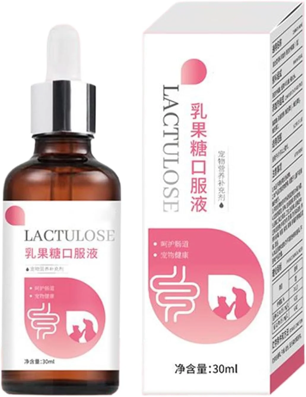 مکمل های سگ | مکمل های بهداشتی برای گربه 30 میلی لیتر، قطره های گوارش ایمن و ملایم، جذب غیر تحریک کننده، مراقبت روزانه برای بچه گربه، توله سگ، مسافرت، خانه