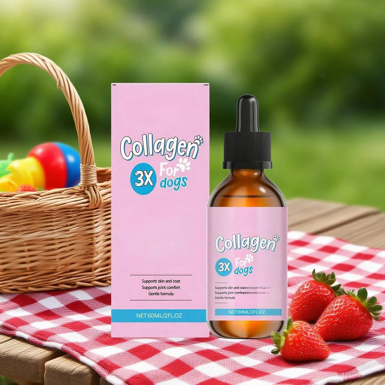 مکمل های سگ - مکمل قطره ای 60 میلی لیتری | پشتیبانی از پوست، مراقبت از استخوان مفاصل برای سگ های مسن، توله سگ ها، دوره عصر، خانه، بعد از غذا، مصرف صبحگاهی