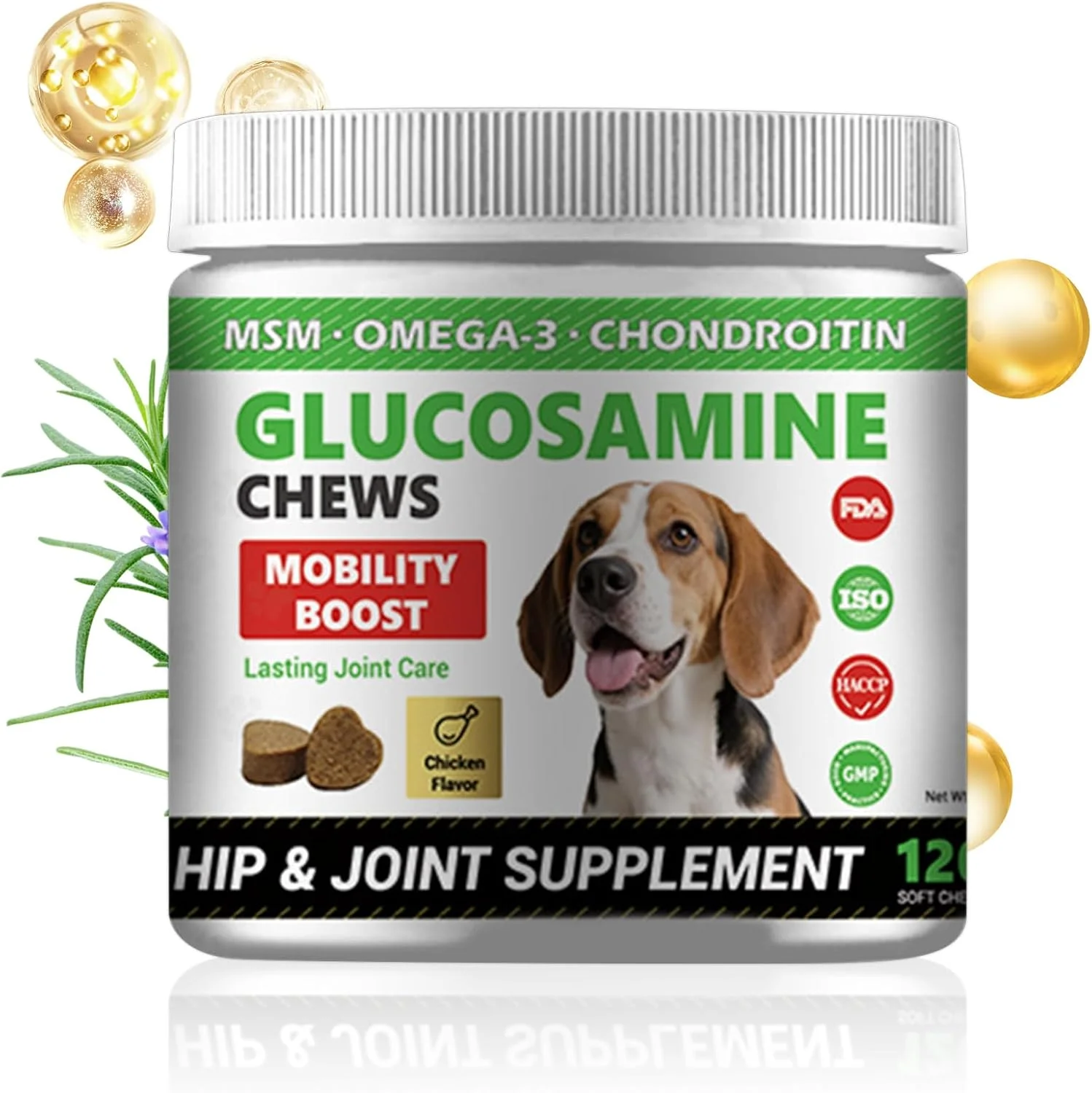 مکمل مفاصل برای سگ ها | مکمل گوارش حیوانات خانگی 300 گرمی | 120 قرص جویدنی برای حمایت از تحرک سگ های مسن، مراقبت از مفاصل، مراقبت از دستگاه گوارش، پوست و پوشش مکمل مفاصل برای سگ ها | مکمل گوارش حیوانات خانگی 300 گرمی | 120 قرص جویدنی برای حمایت از تحرک سگ های مسن، مراقبت از مفاصل، مراقبت از دستگاه گوارش، پوست و پوشش