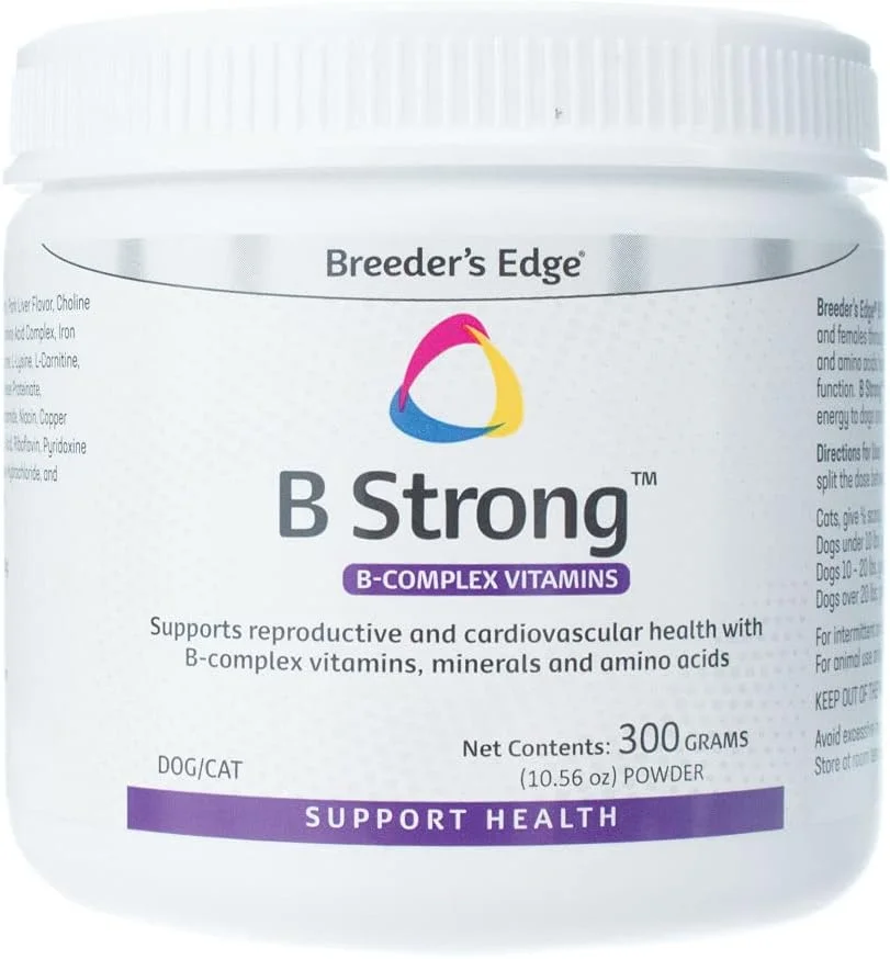 پودر بی استرانگ (B Strong) برای سلامتی حیوانات، کمپلکس ویتامین B - 300 گرمی