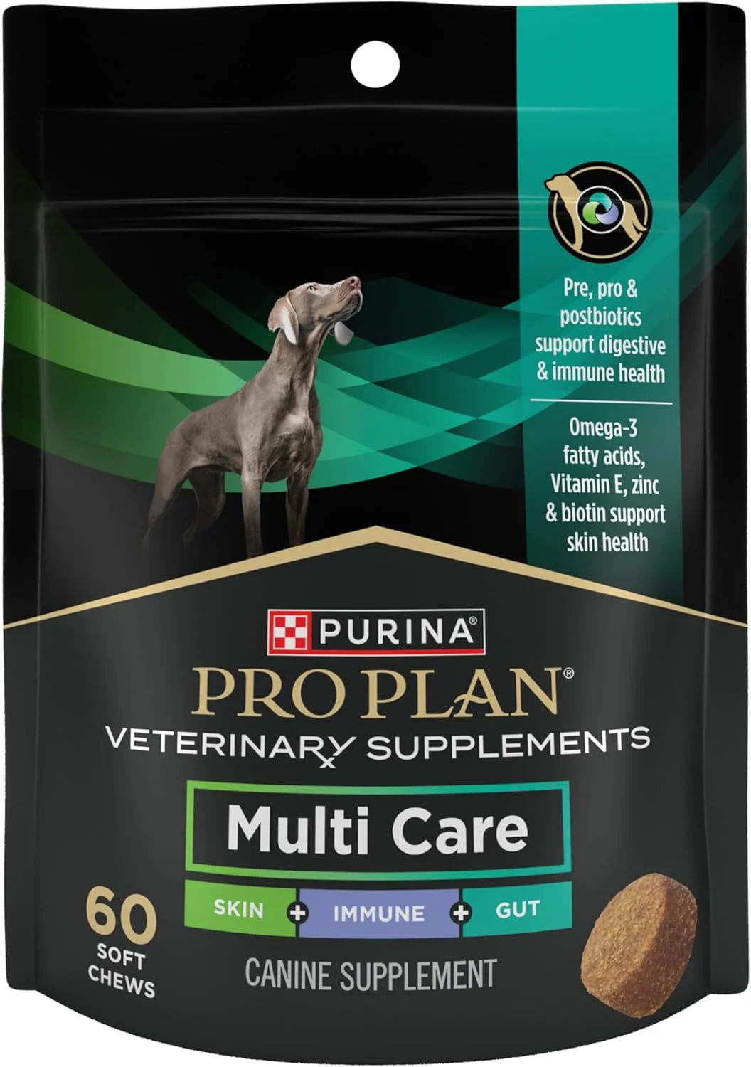 مکمل های غذایی سگ Purina Pro Plan Veterinary Diets Multi Care - (بسته 1 عددی) 60 عدد در هر بسته