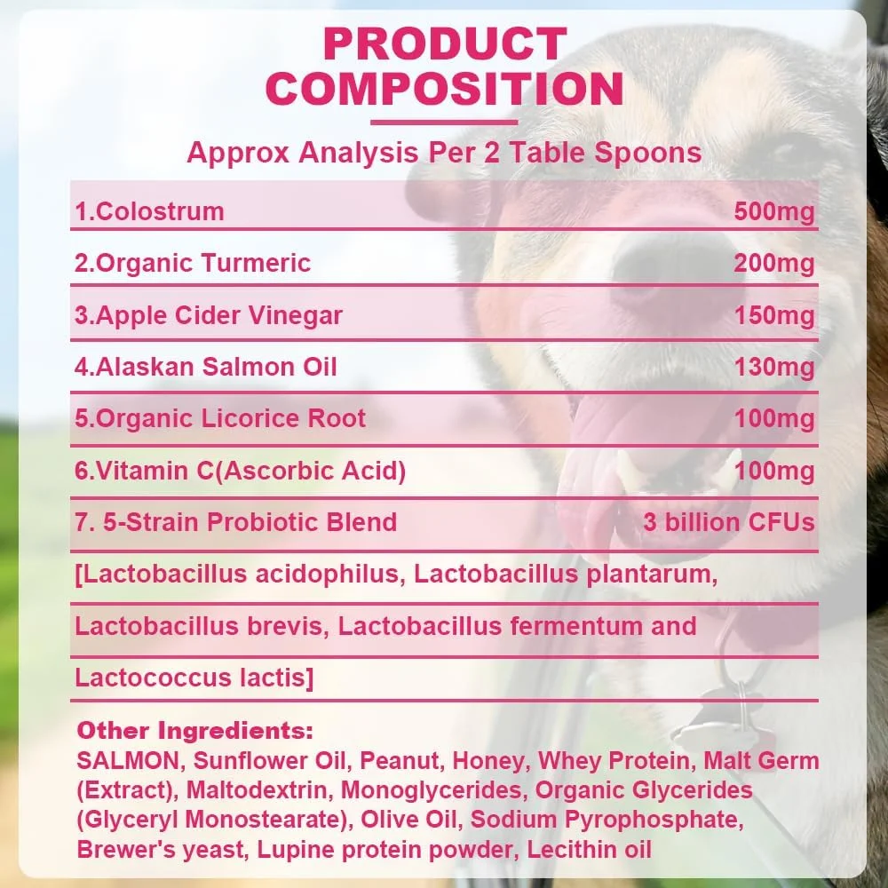 پاستا پروبیوتیک برای سگ ها، مکمل طبیعی برای سلامت روده، قابل استفاده روی مت لیسیدنی، پاستا پروبیوتیک خوشمزه با طعم سالمون، استفاده آسان به عنوان چاشنی غذا یا روی مت لیسیدنی (جایگزین کره بادام زمینی)