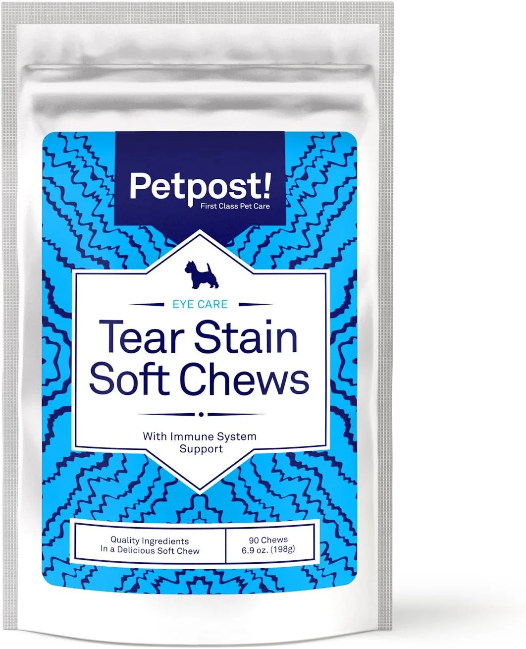 پت پست | جویدنی های نرم از بین برنده لکه اشک - خوراکی پنیری خوشمزه و مکمل لکه چشم برای سگ ها - درمان طبیعی لکه های اشک روی فرشته های با خز سفید - 90 عدد