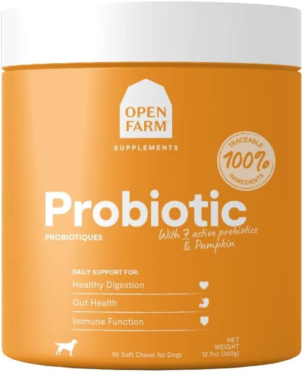مکمل پروبیوتیک جویدنی سگ اوپن فارم - 360 گرم