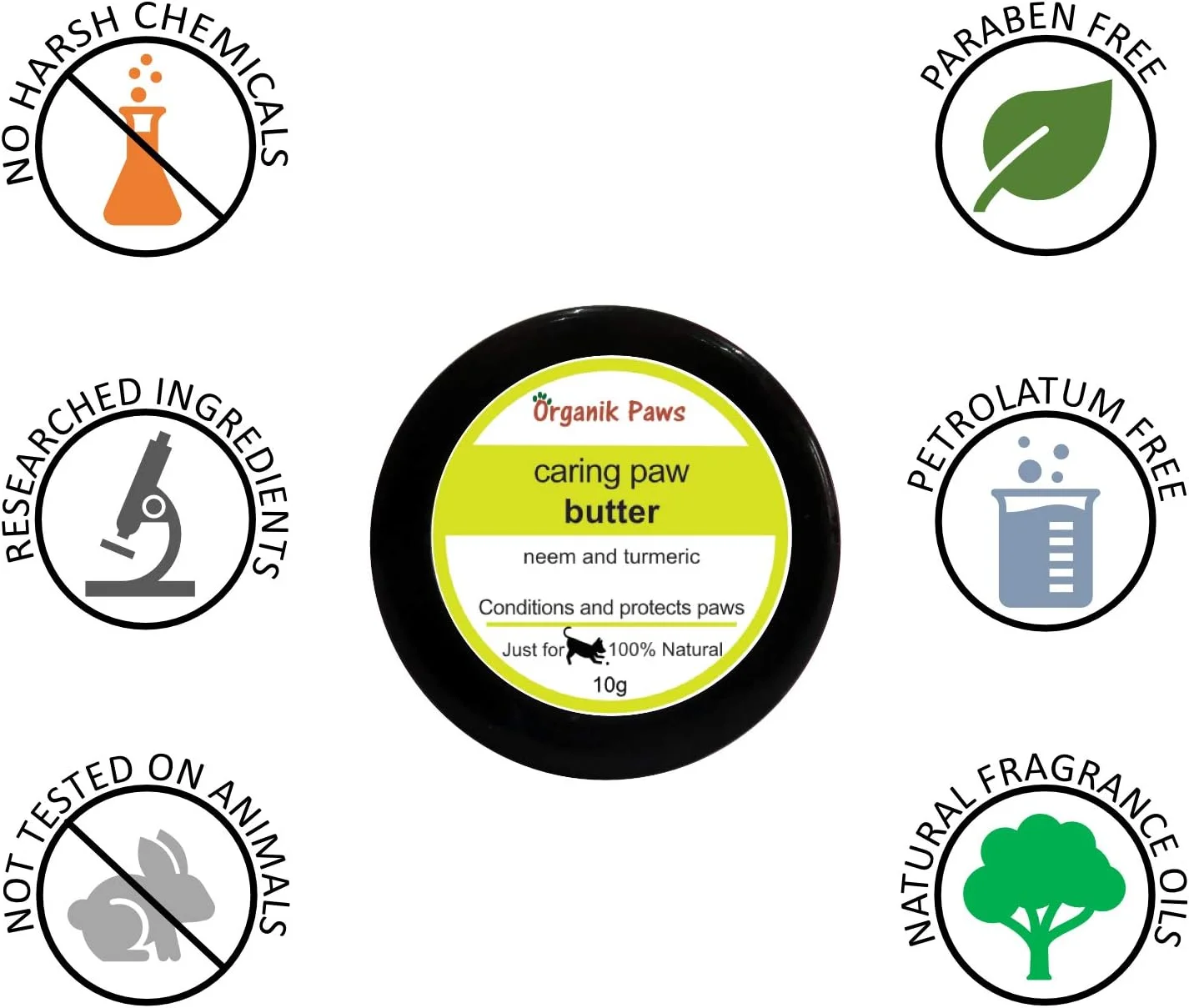 کره مراقبت از پنجه سگ ارگانیک پاز (طبیعی) - 10 گرم