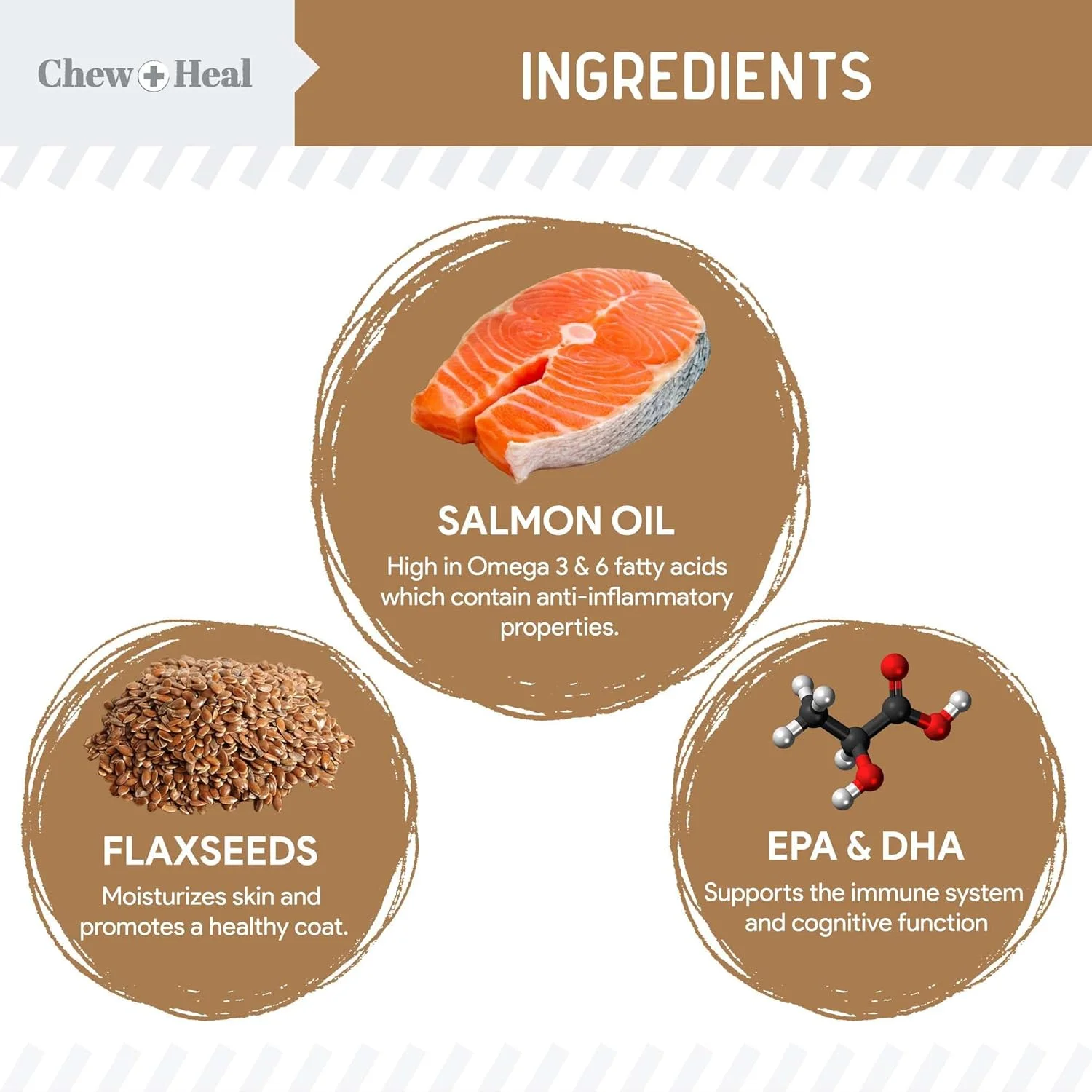 امگا برای سگ ها - 180 عدد تشویقی نرم و خوشمزه - تشویقی روغن ماهی سالمون برای پوست و مو، تسکین خارش - مخلوط روغن ماهی از اسیدهای چرب ضروری، امگا 3، 6 و 9 و ویتامین ها - طعم کره بادام زمینی