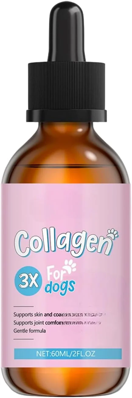 مکمل غذایی سگ، 60 میلی لیتر پشتیبانی مایع | مراقبت از استخوان، مفاصل، پوست و پوشش مو برای توله سگ ها، سگ های مسن، مصرف صبحگاهی، بعد از غذا، روال روزانه، مسافرت و خانه