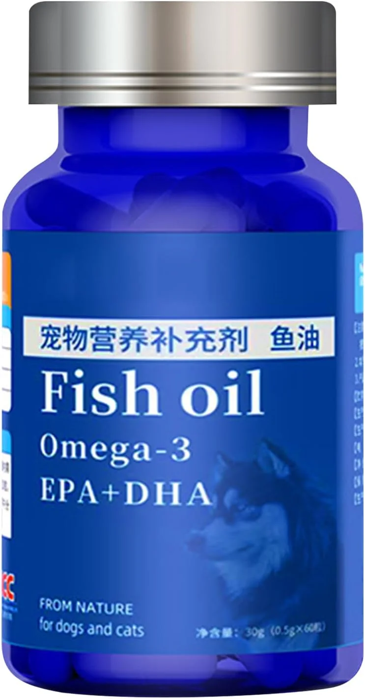 روغن ماهی برای حیوانات خانگی، روغن ماهی برای سگ ها و گربه ها | مکمل غذایی طبیعی برای گربه ها، زیبایی پنجه ها، نقاط داغ، جلوگیری از ریزش مو، سلامت مفاصل، خشکی و خارش