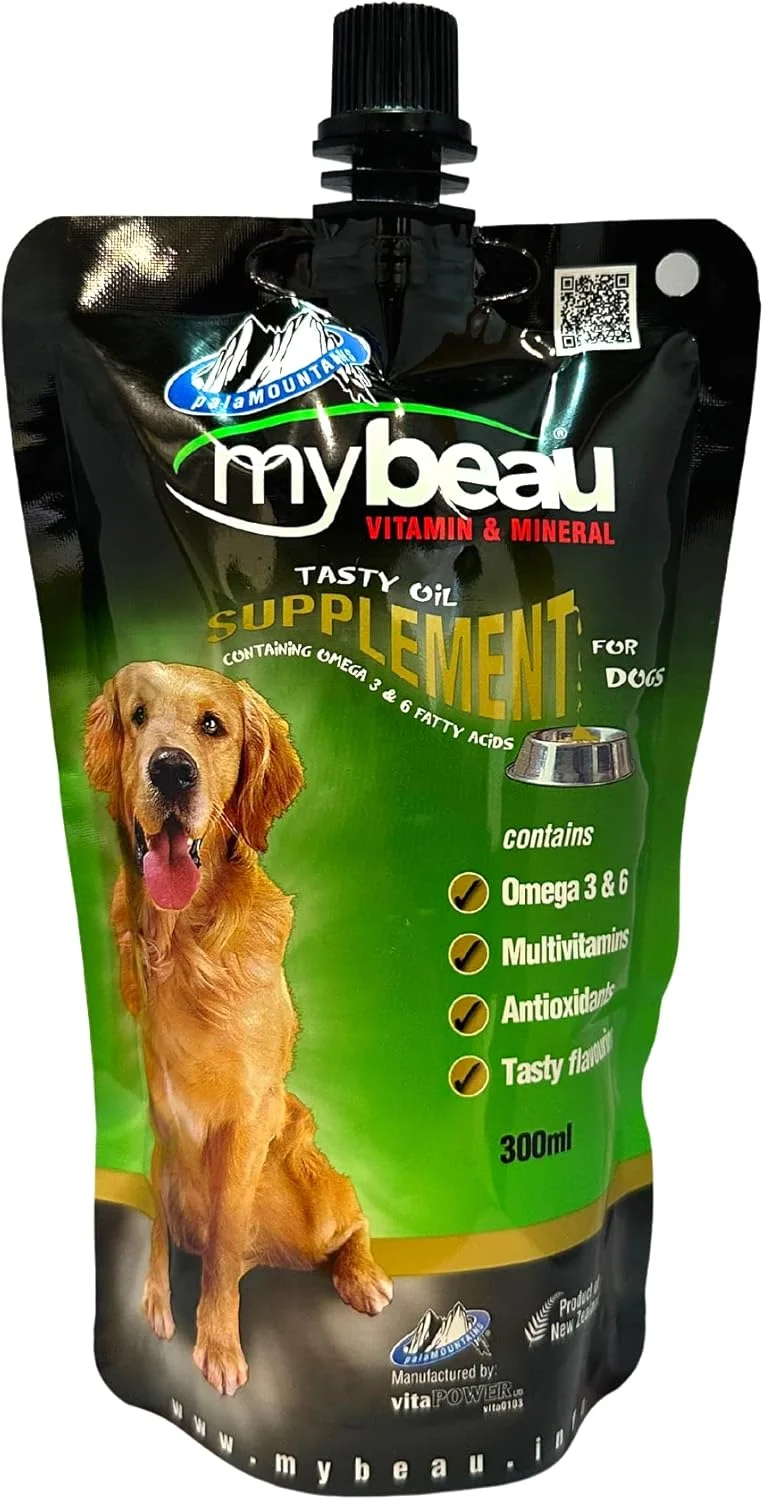 مکمل روغن خوش طعم مای بیو برای سگ ها 300 میلی لیتر