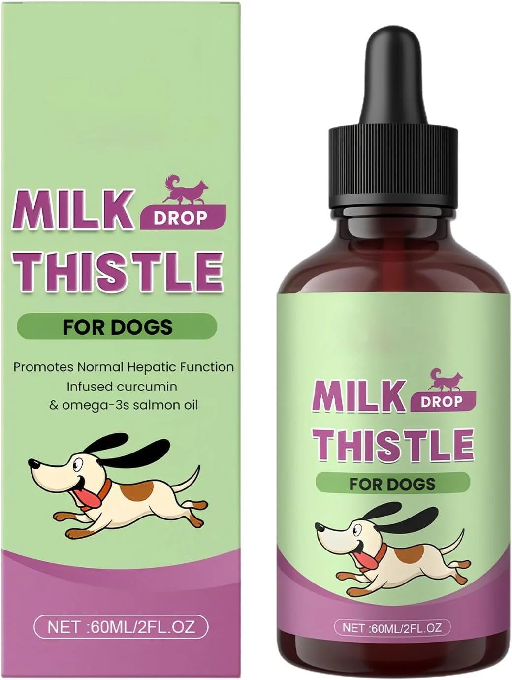 مکمل های کبد برای سگ ها، قطره های مایع سالم - مکمل قطره مایع مغذی برای مراقبت از کبد و سلامتی برای نژادهای کوچک، متوسط و بزرگ سگ و گربه