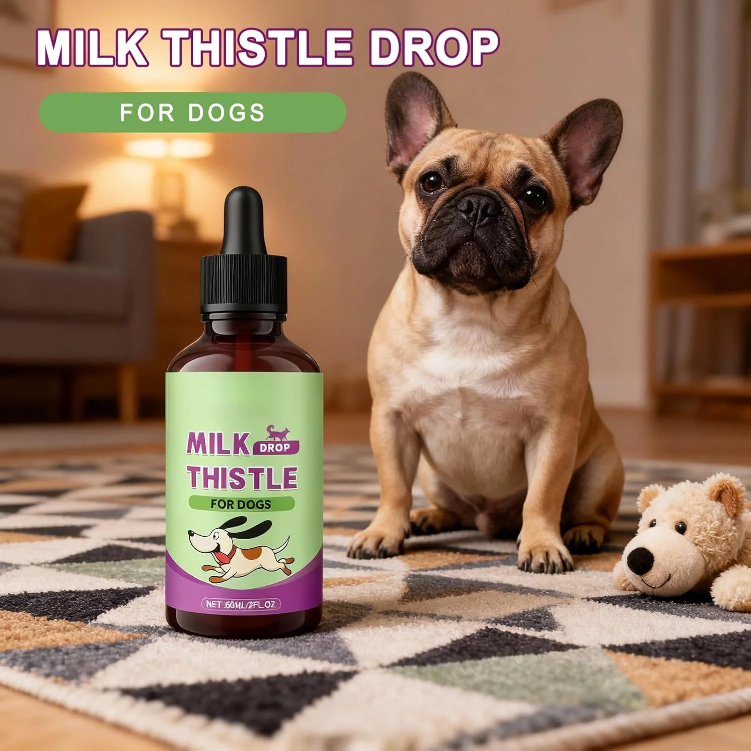 قطره مایع مکمل کبد برای سگ ها، قطره مایع مغذی مراقبت از کبد برای سلامتی و تندرستی حیوانات خانگی - مناسب برای سگ ها و گربه های نژاد کوچک، متوسط و بزرگ