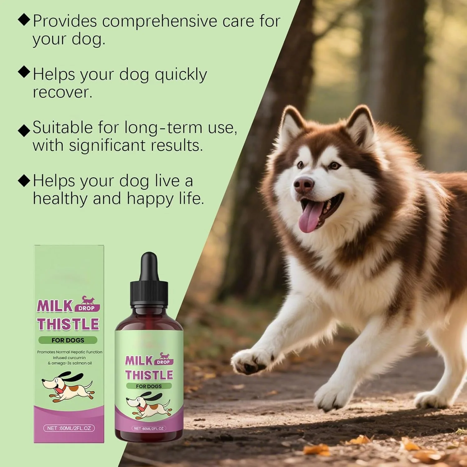 Liver Supplements for Dogs - Healthy Liquid Drops,Liver Care Health Wellbeing Nutritional Liquid Drop Supplement for Small Medium Large Breeds Cats Pet Dogs