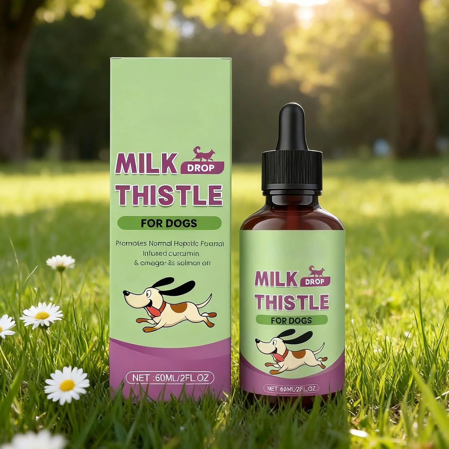 Liver Supplements for Dogs - Healthy Liquid Drops,Liver Care Health Wellbeing Nutritional Liquid Drop Supplement for Small Medium Large Breeds Cats Pet Dogs