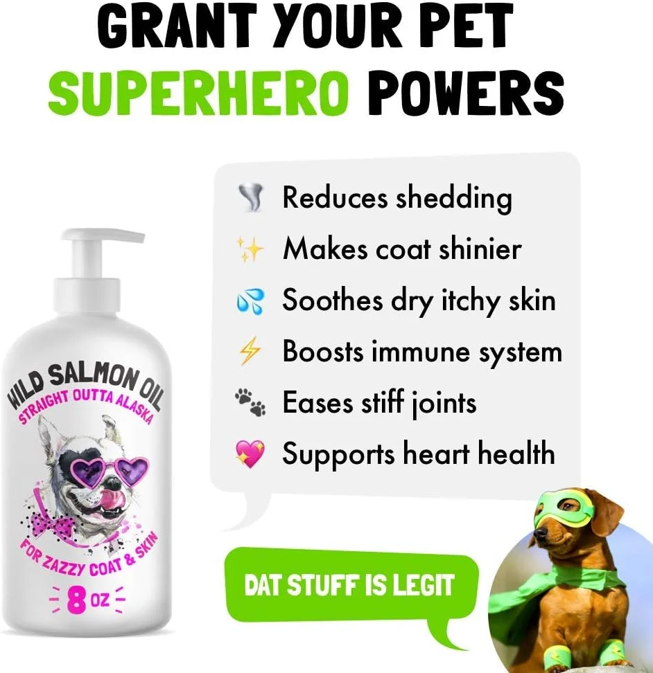 روغن سالمون آلاسکا LEGITPET برای سگ و گربه - روغن ماهی خالص امگا 3 6 9 اسیدهای چرب مایع - مکمل پوست و مو - پشتیبانی از عملکرد مفاصل، سیستم ایمنی و سلامت قلب روغن سالمون آلاسکا LEGITPET برای سگ و گربه - روغن ماهی خالص امگا 3 6 9 اسیدهای چرب مایع - مکمل پوست و مو - پشتیبانی از عملکرد مفاصل، سیستم ایمنی و سلامت قلب