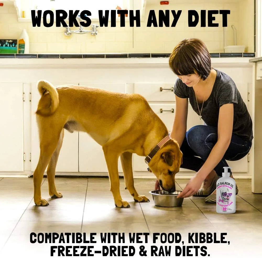 روغن سالمون آلاسکا LEGITPET برای سگ و گربه - روغن ماهی خالص امگا 3 6 9 اسیدهای چرب مایع - مکمل پوست و مو - پشتیبانی از عملکرد مفاصل، سیستم ایمنی و سلامت قلب روغن سالمون آلاسکا LEGITPET برای سگ و گربه - روغن ماهی خالص امگا 3 6 9 اسیدهای چرب مایع - مکمل پوست و مو - پشتیبانی از عملکرد مفاصل، سیستم ایمنی و سلامت قلب