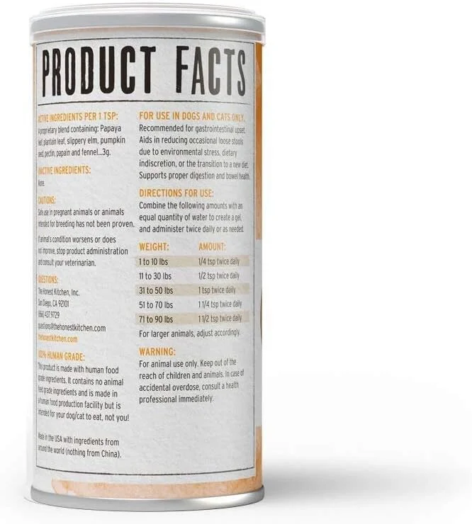 پودر مکمل گوارشی گیاهی سگ و گربه آنست کیچن مدل پرفکت فرم، 90 گرم