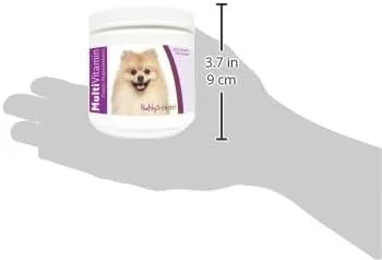 مولتی ویتامین نرم و خوش طعم مخصوص سگ نژاد پامرانین هلثی بریدز، 60 عدد