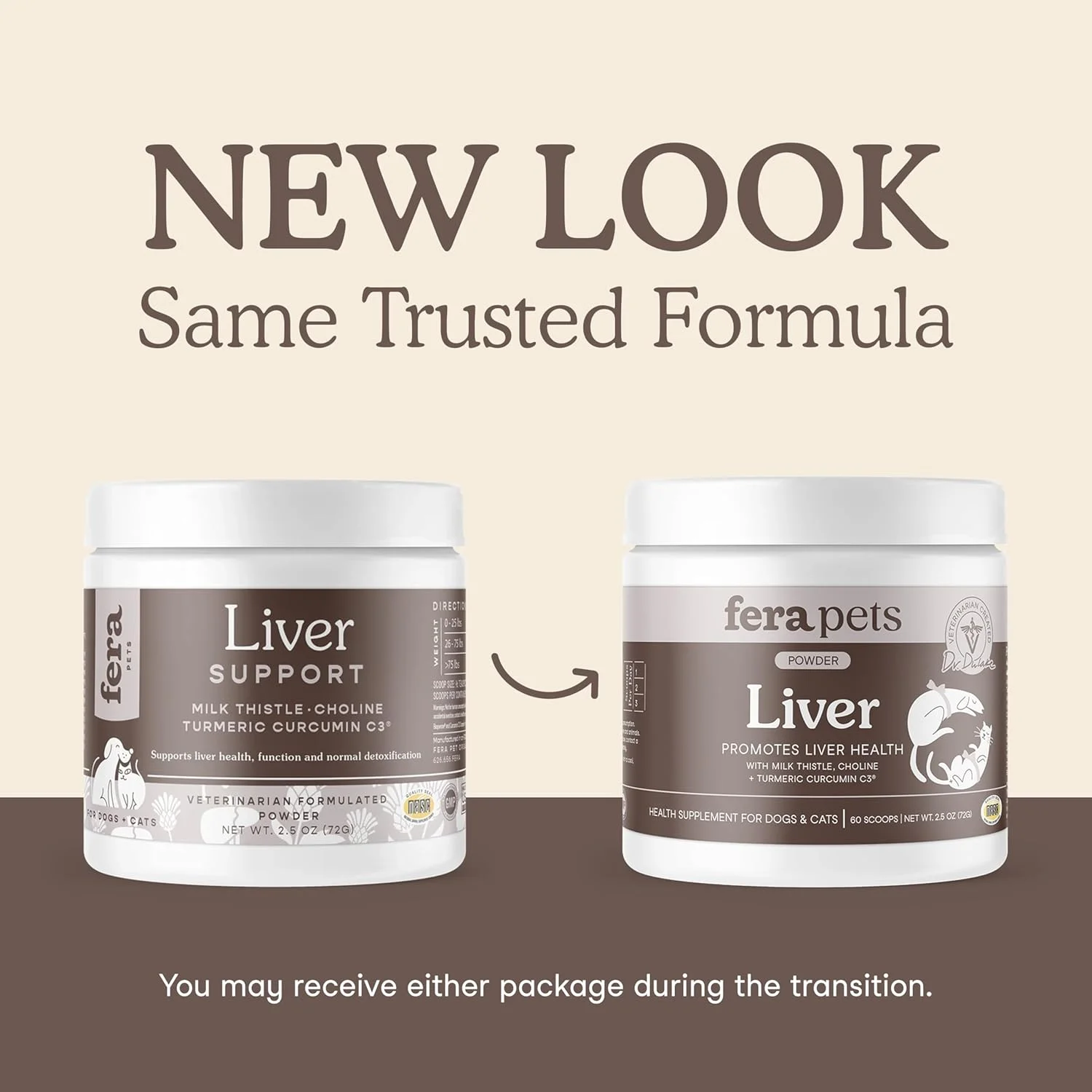 مکمل ارگانیک کبد Fera Pet برای سگ و گربه - ساخته شده توسط دامپزشکان - عملکرد کبد و سم زدایی حیوانات خانگی - مکمل خار مریم - روی، کولین و موارد دیگر - 60 پیمانه