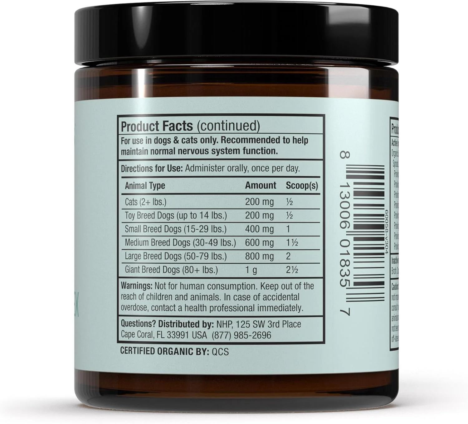 دکتر مرcola - کمپلکس ویتامین B برای گربه ها و سگ ها 60 گرم