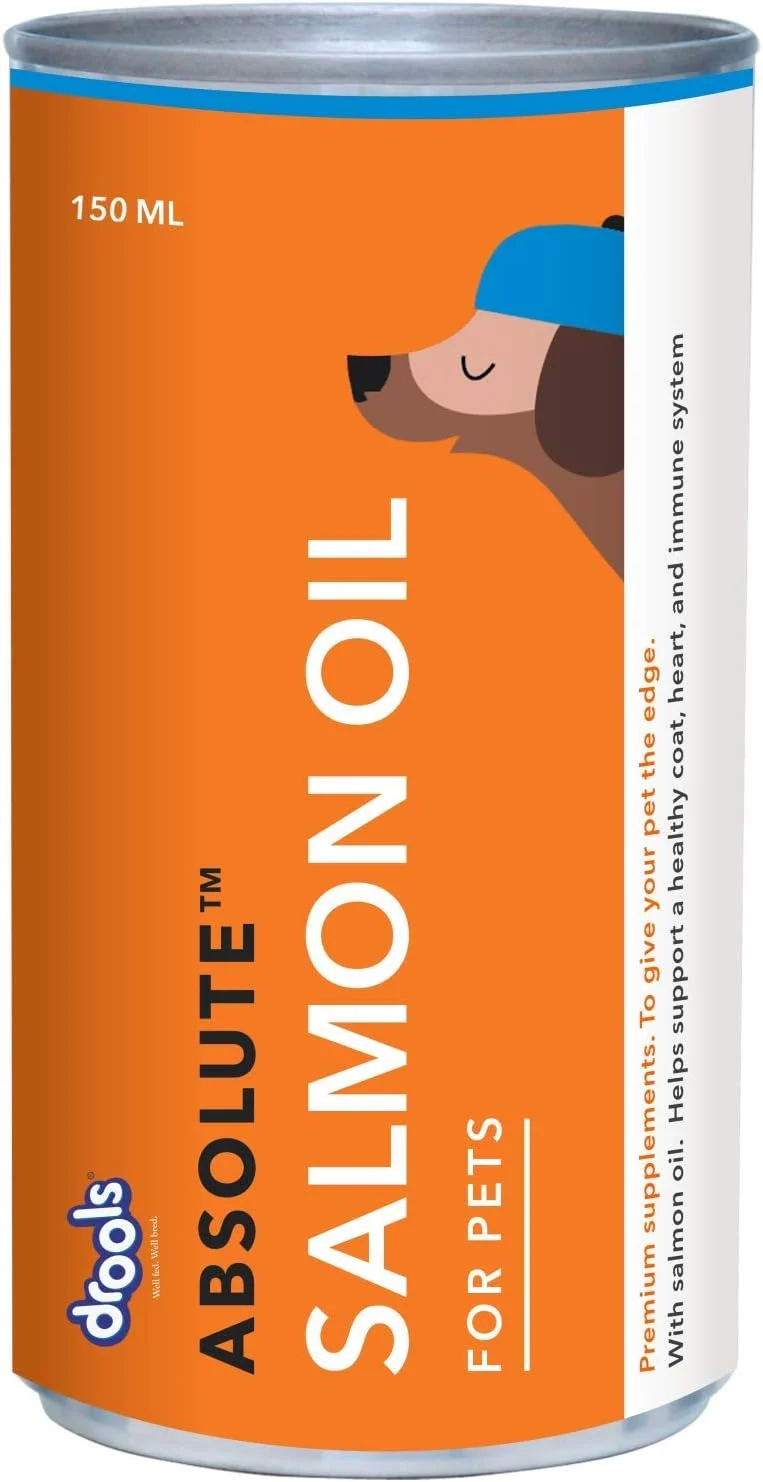 شربت روغن سالمون Drools Absolute، مکمل سگ، 150 میلی لیتر