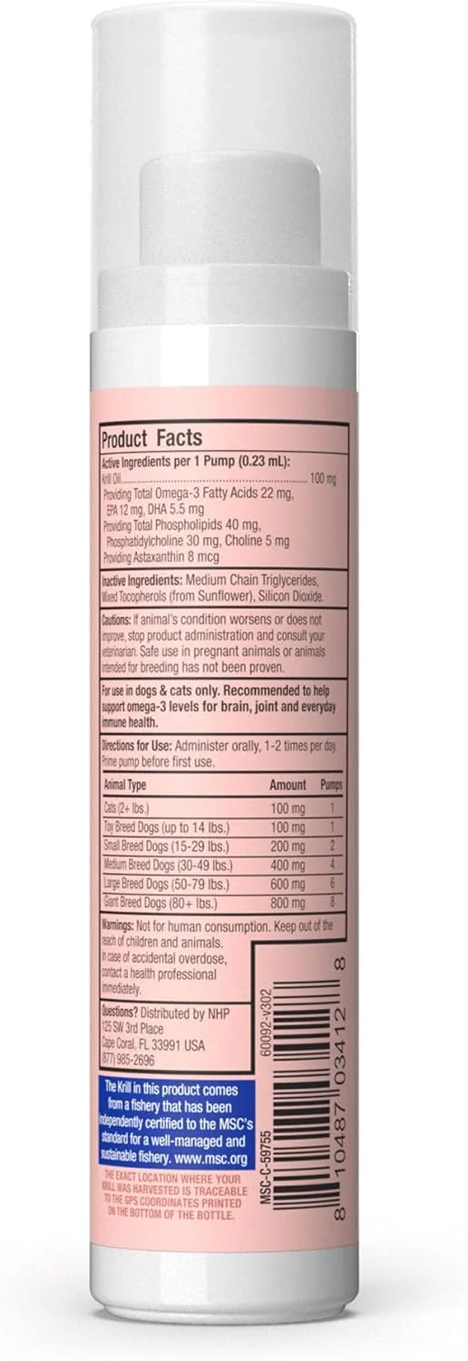 دکتر مرcola - روغن کریل قطب جنوب برای گربه ها و سگ ها 2 اونس مایع