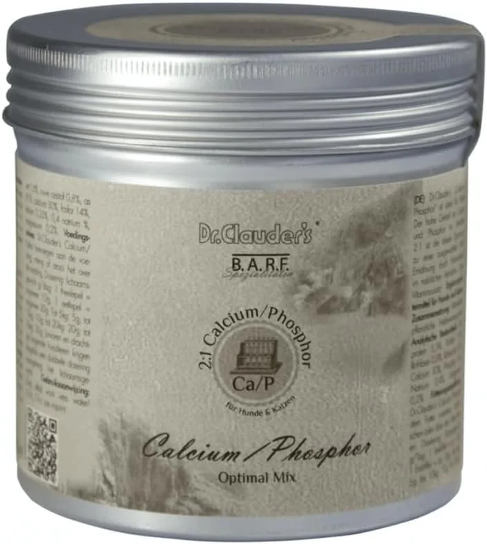 مکمل کلسیم و فسفر دکتر کلودرز DC BARF وزن 450 گرم برای سگ و گربه