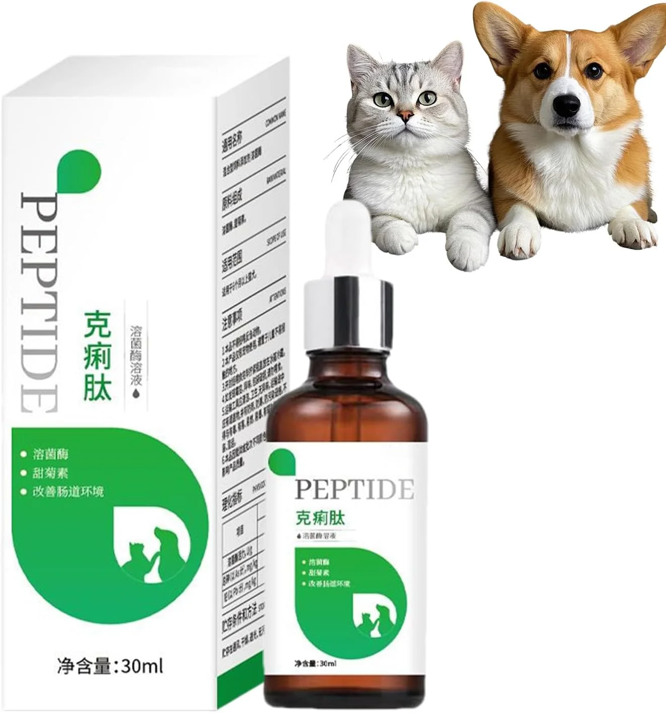 مکمل های سگ - قطره های ۳۰ میلی لیتری سلامت روده بچه گربه - قطره های تغذیه طبیعی برای سلامت دستگاه گوارش پرورش دهندگان، پذیرندگان، کلینیک های دامپزشکی، سگ، توله سگ، بچه گربه، روتین روزانه