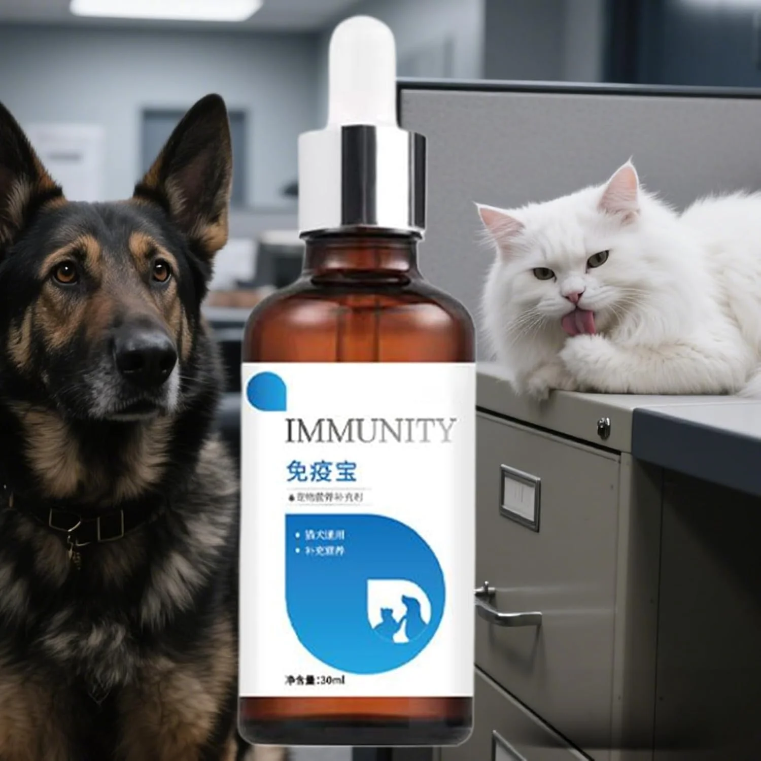 مکمل های سگ - قطره های تقویت کننده ایمنی توله سگ 30 میلی لیتری، قطره های تقویت کننده ایمنی طبیعی حیوانات خانگی برای روال روزانه خانه، مسافرت، بچه گربه، پرورش دهندگان توله سگ، بیمارستان دامپزشکی، بازدیدکنندگان کلینیک