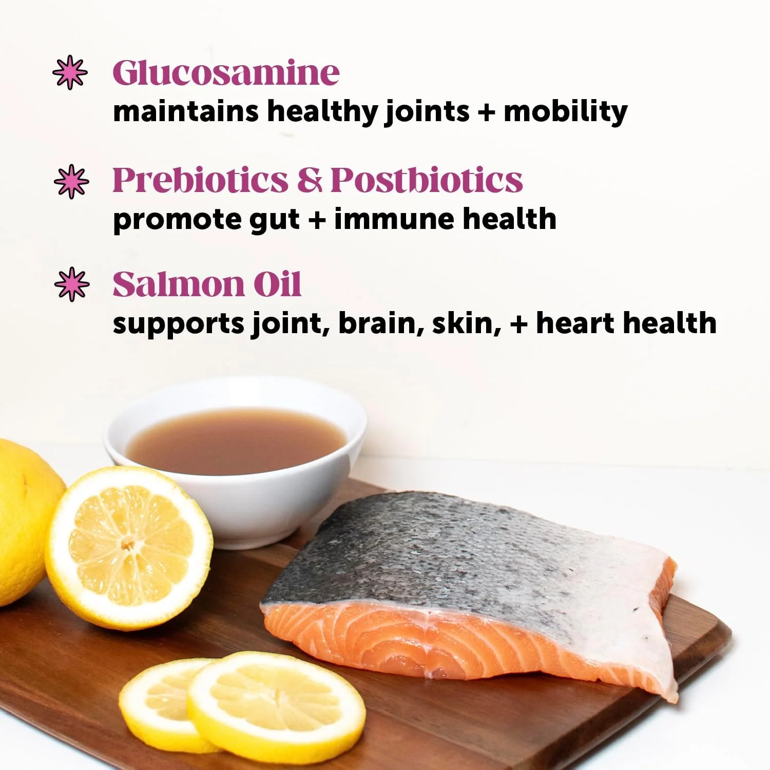 مکمل مولتی ویتامین سگ با روغن سالمون برای سگ ها - تسکین خارش آلرژی، هضم، سلامت پوست و پوشش، مکمل مایع - چاشنی غذای سگ آبگوشت استخوان با پری بیوتیک (355 میلی لیتر)