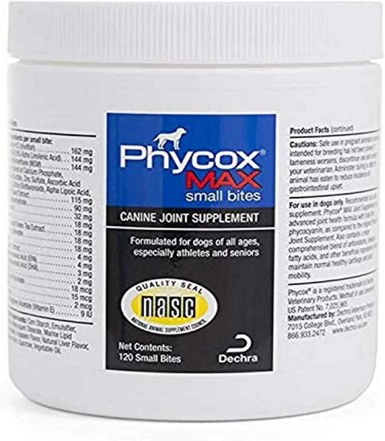 قرص های جویدنی کوچک Dechra Phycox MAX، مکمل مفاصل برای سگ ها (120 عدد) قرص های جویدنی کوچک Dechra Phycox MAX، مکمل مفاصل برای سگ ها (120 عدد)
