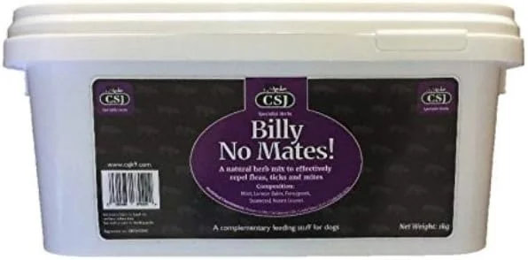 CSJ بیلی نو میتس 1 کیلوگرم، دافع موثر و طبیعی کک، کنه و مایت برای سگ ها و گربه ها.