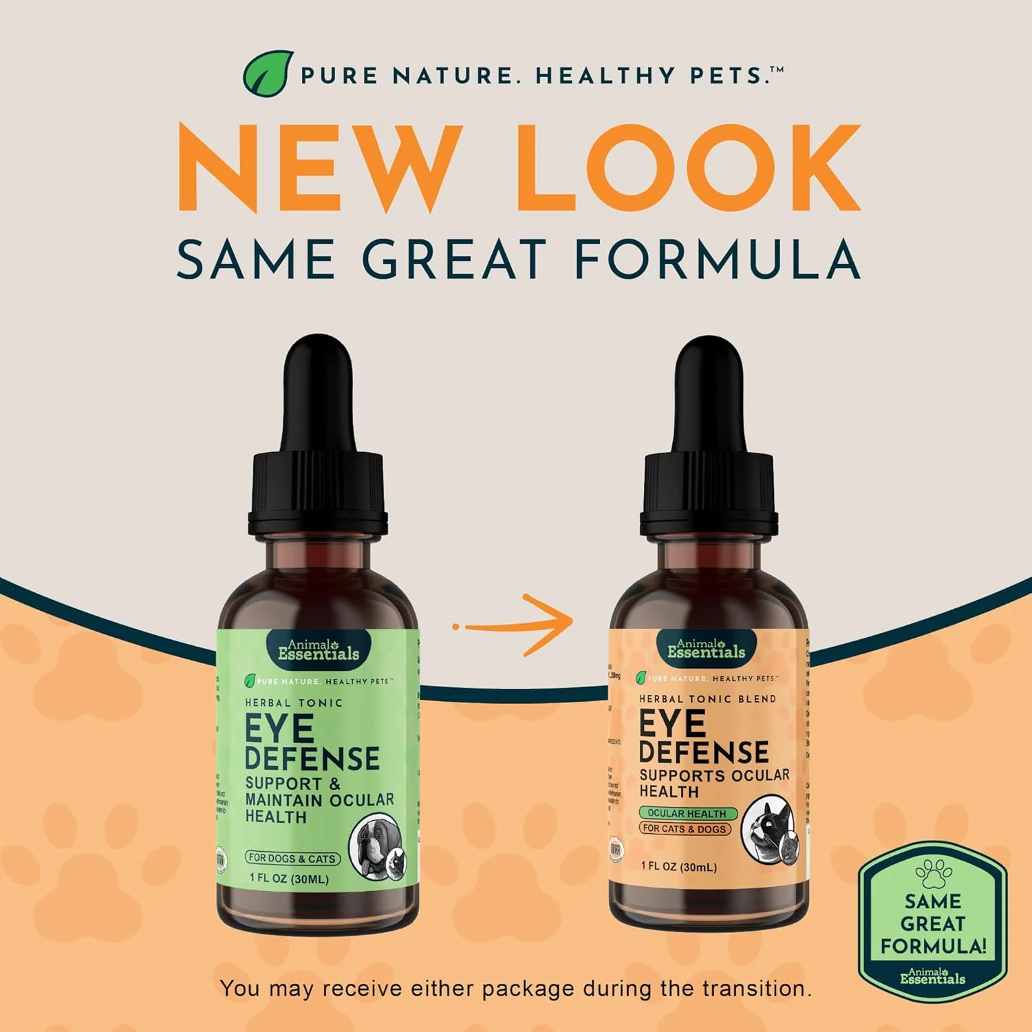 عصاره گیاهی محافظ چشم Animal Essentials، بطری 30 میلی لیتری