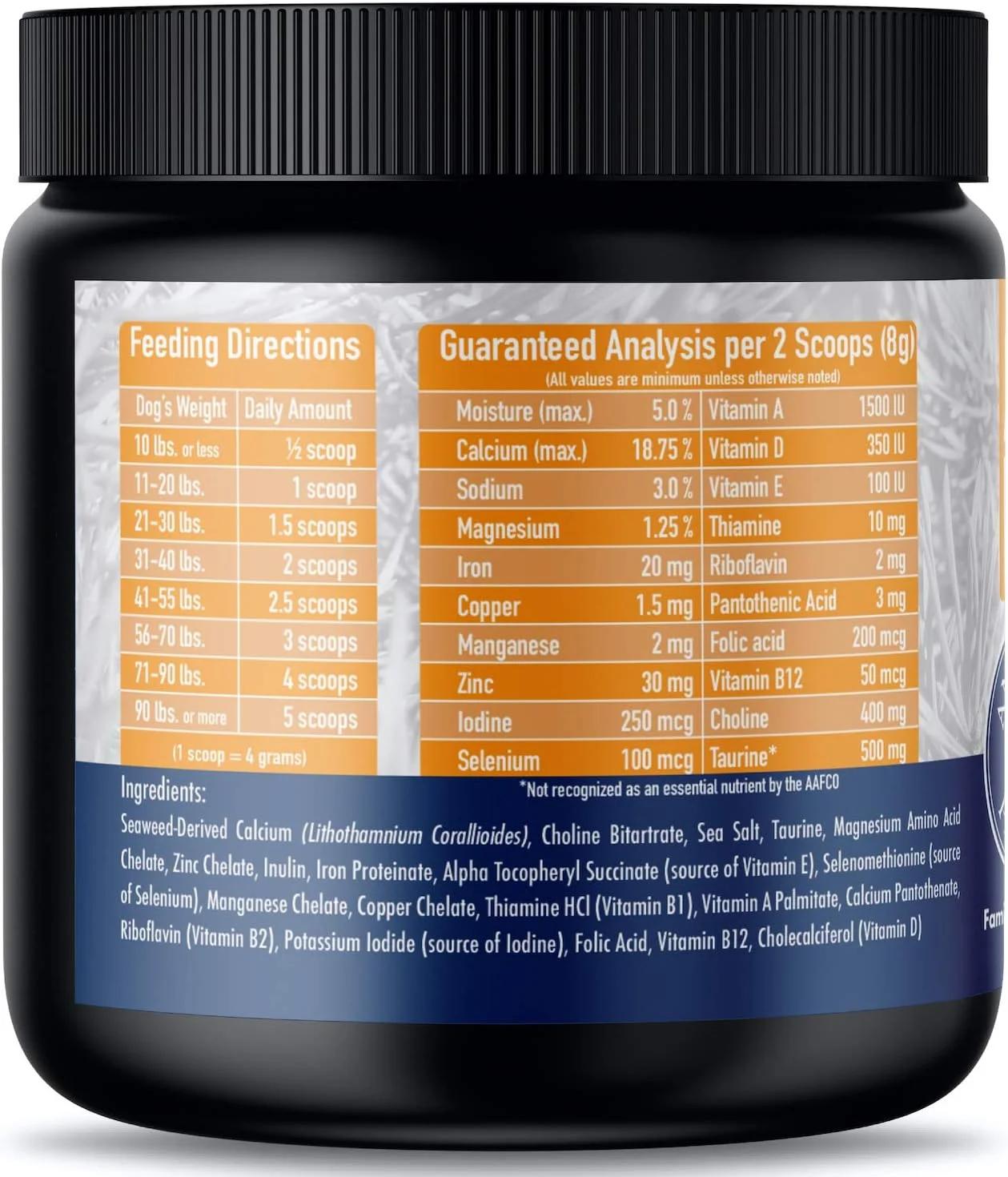 مکمل ویتامین و مواد معدنی Annamaet Enhance برای غذاهای خام و خانگی سگ ها، ظرف 8.5 اونسی